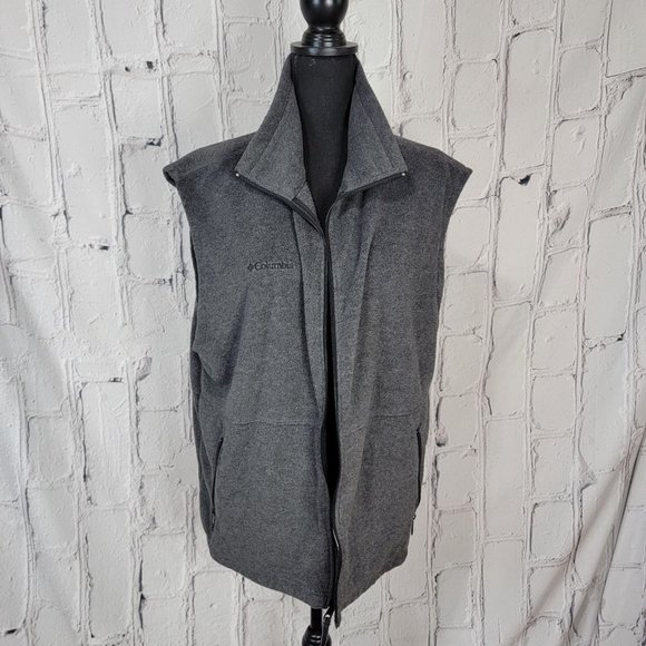 Columbia Other - Columbia Mens Gray Fleece Vest Outdoor Rugged All Seasons Grey Casual XL